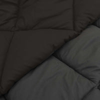 Duvet Invernale Nero e antracite 200 x 200 cm Microfibra 42025719