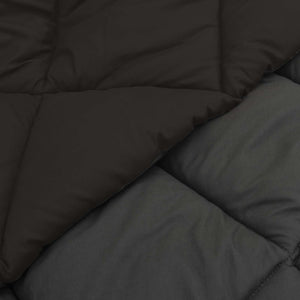 Duvet Invernale Nero e antracite 200 x 200 cm Microfibra 42025719
