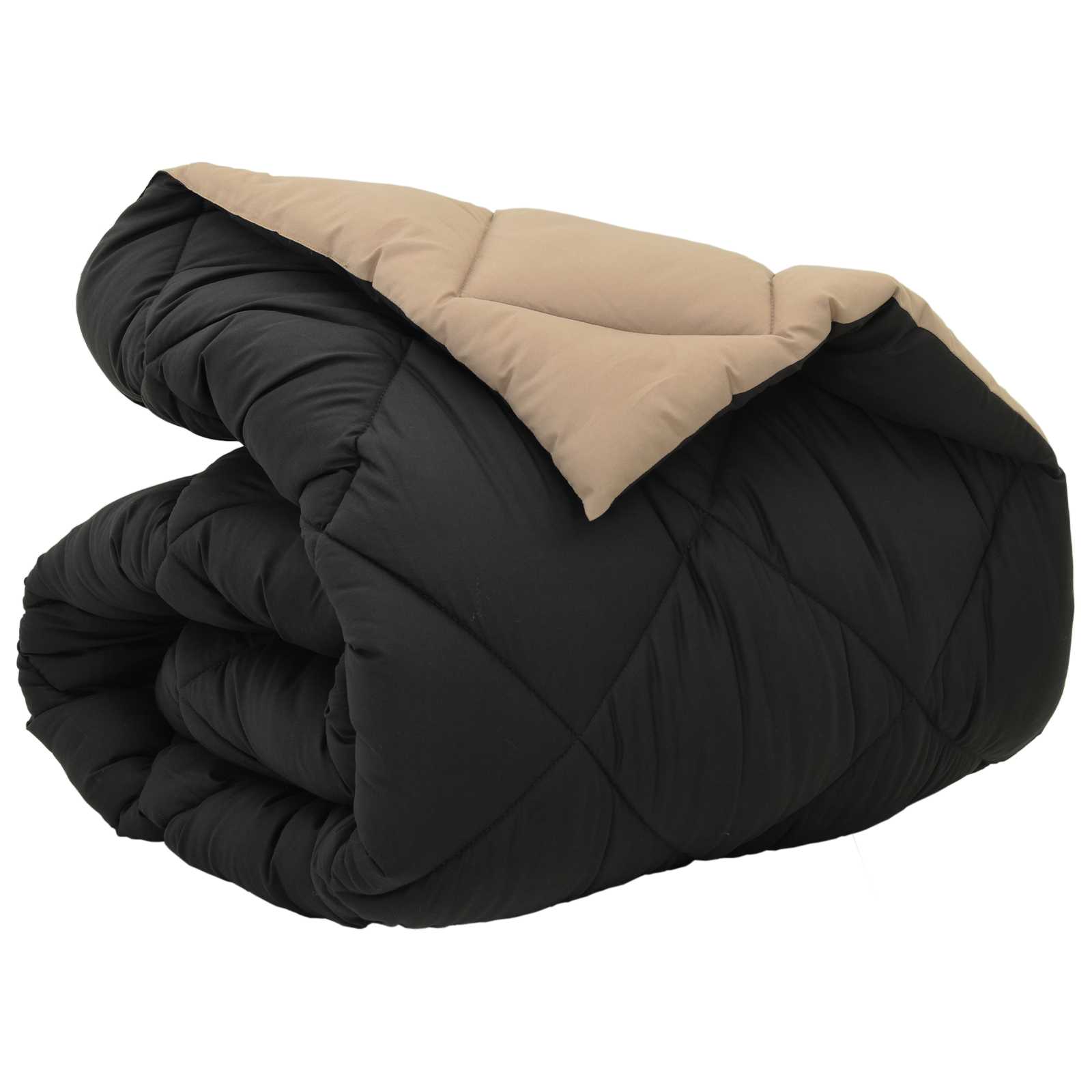 Duvet Invernale Nero e Talpa 200 x 135 cm Microfibra 42025728
