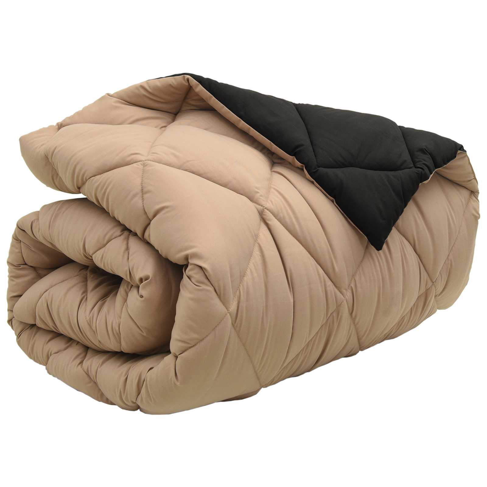 Duvet Invernale Nero e Talpa 200 x 135 cm Microfibra 42025728
