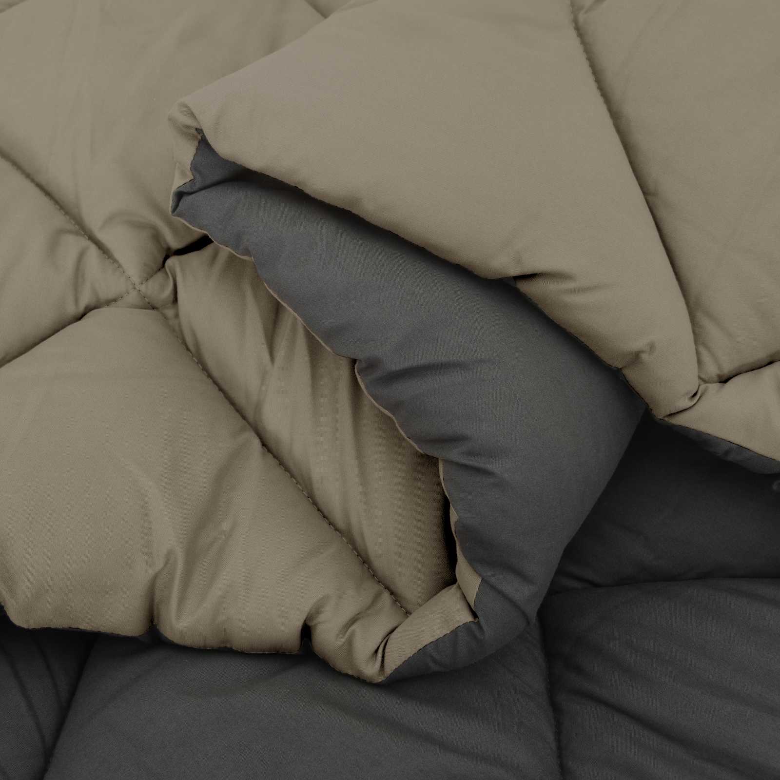 Duvet Invernale Grigio chiaro e Antracite 200 x 155 cm 42025754