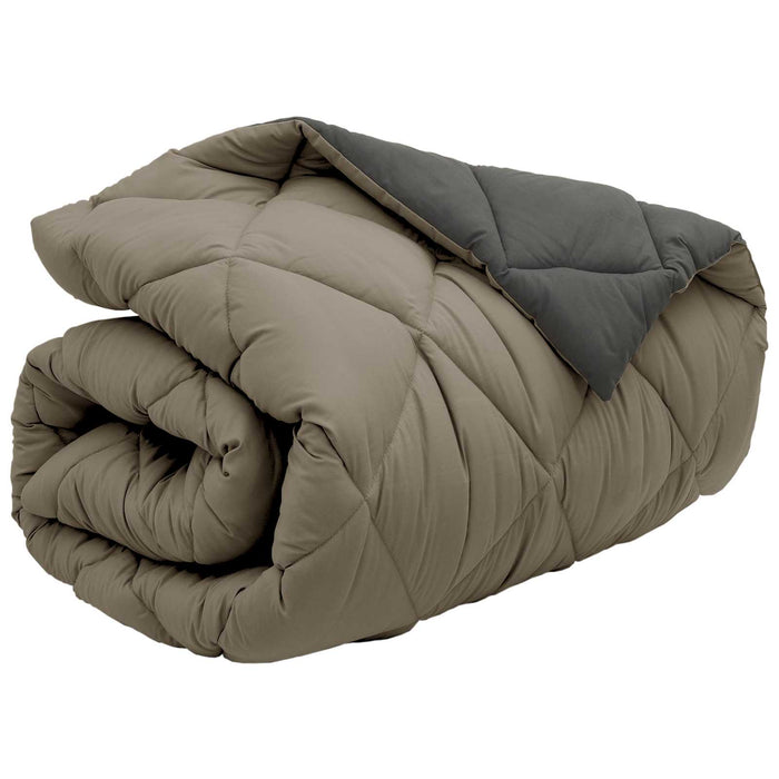 Duvet Invernale Grigio chiaro e Antracite 200 x 155 cm 42025754