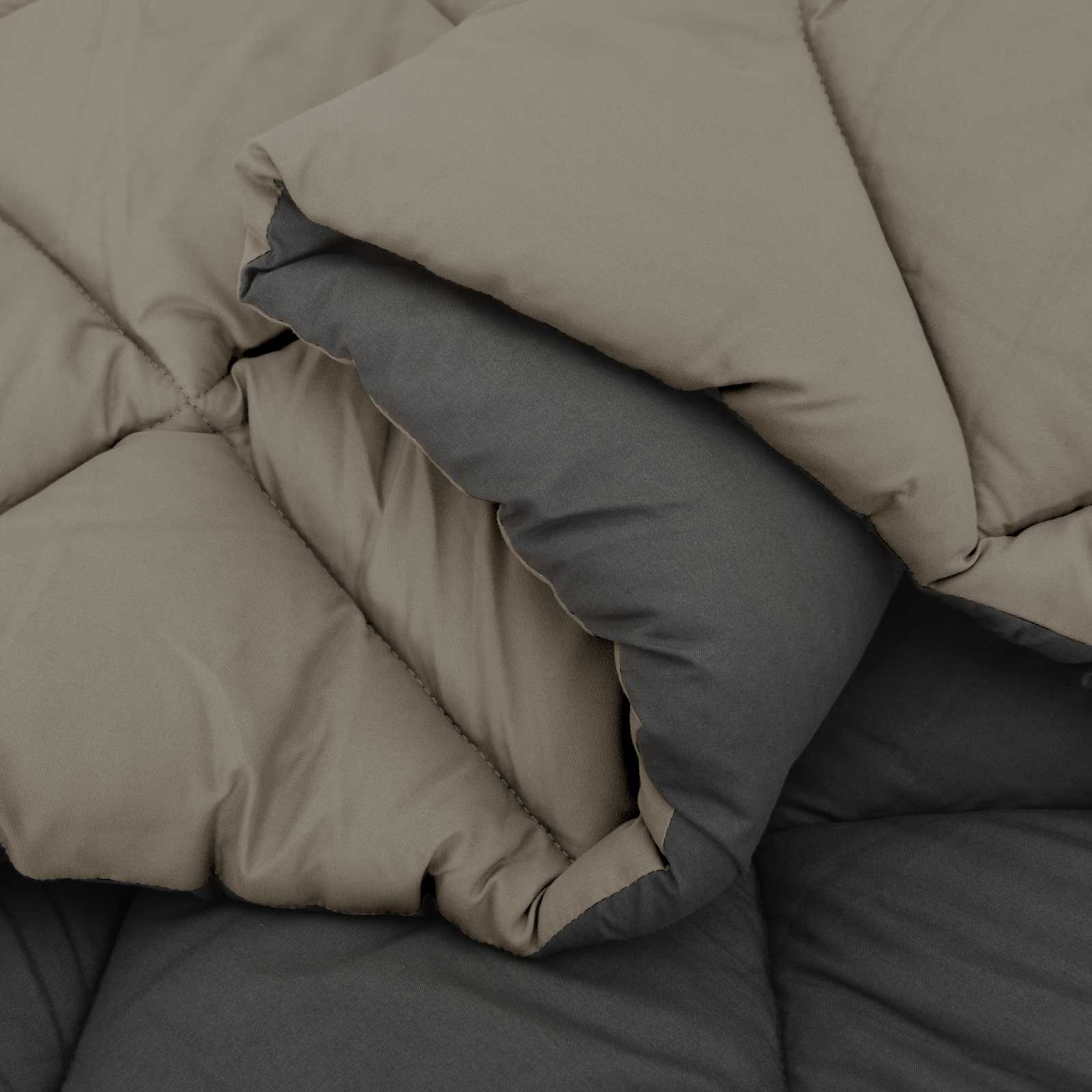 Duvet Invernale Grigio chiaro e Antracite 220 x 200 cm 42025760