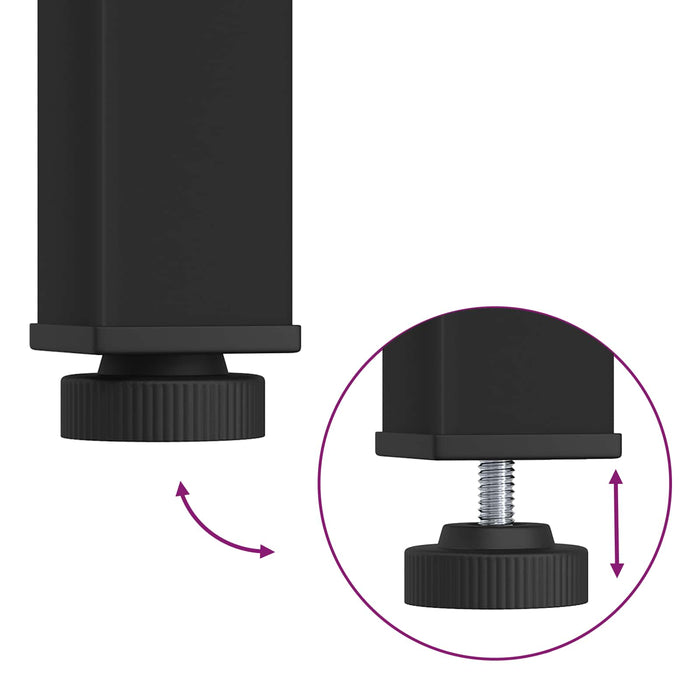 Tavolino da salotto Rovere Nero 50 x 50 x 36 cm 892542