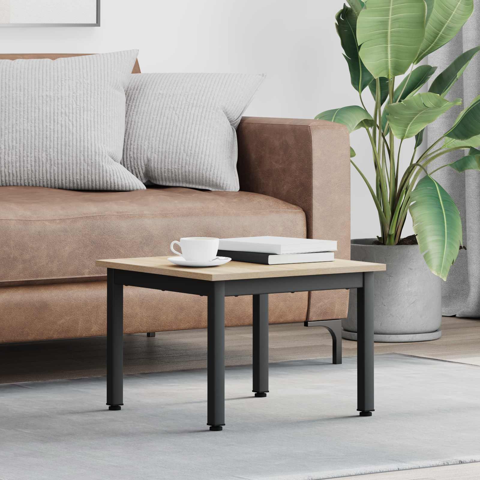 Tavolino da salotto Sonoma 50 x 50 x 36 cm Legno multistrato 892543