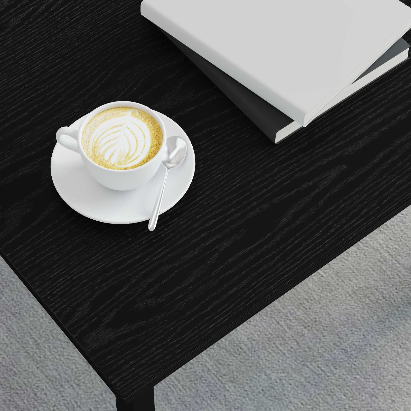 Tavolino da salotto Rovere Nero 60 x 50 x 36 cm 892560