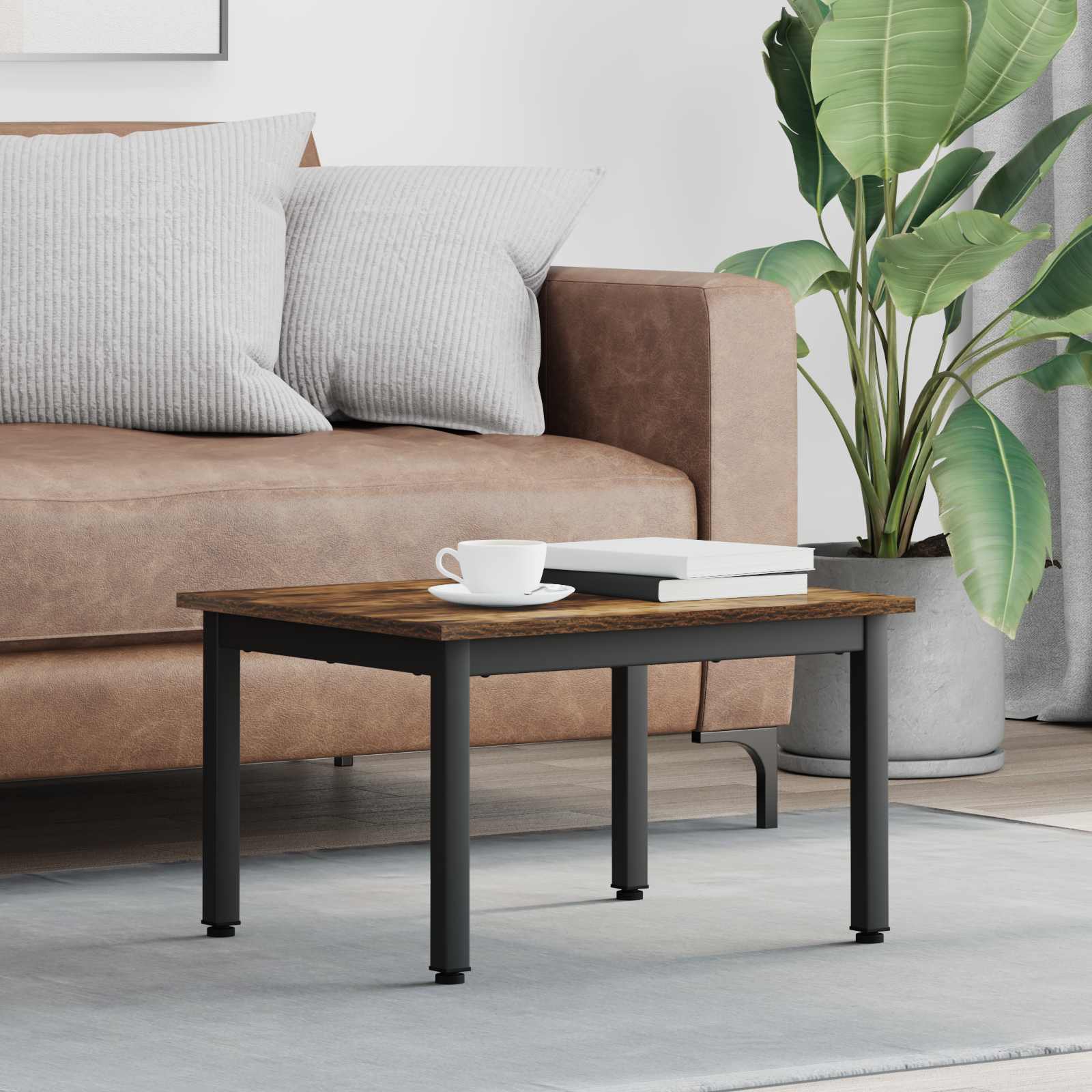 Tavolino da salotto Quercia Fumosa 60 x 50 x 36 cm 892562