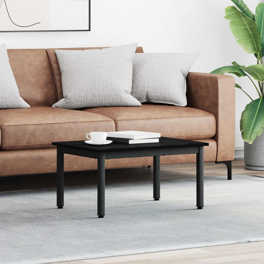 Tavolino da salotto Rovere Nero 70 x 50 x 36 cm 892566