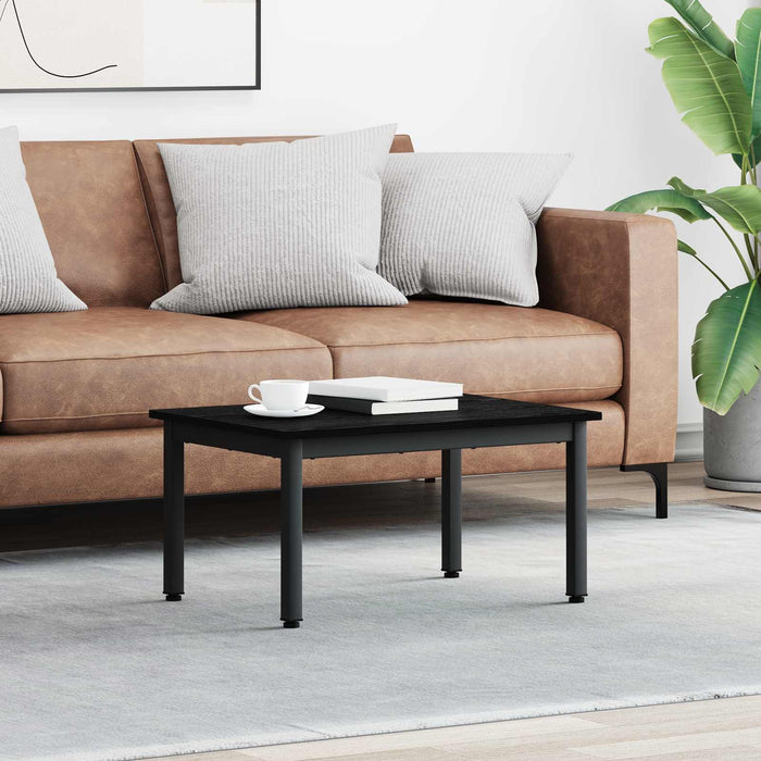 Tavolino da salotto Rovere Nero 70 x 50 x 36 cm 892566