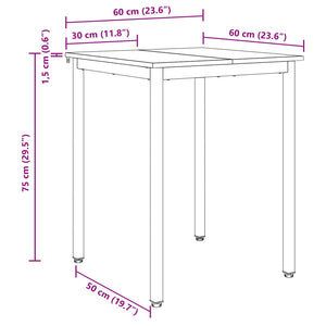 Tavoli da pranzo 60 x 60 x 75 cm METALLO 892616