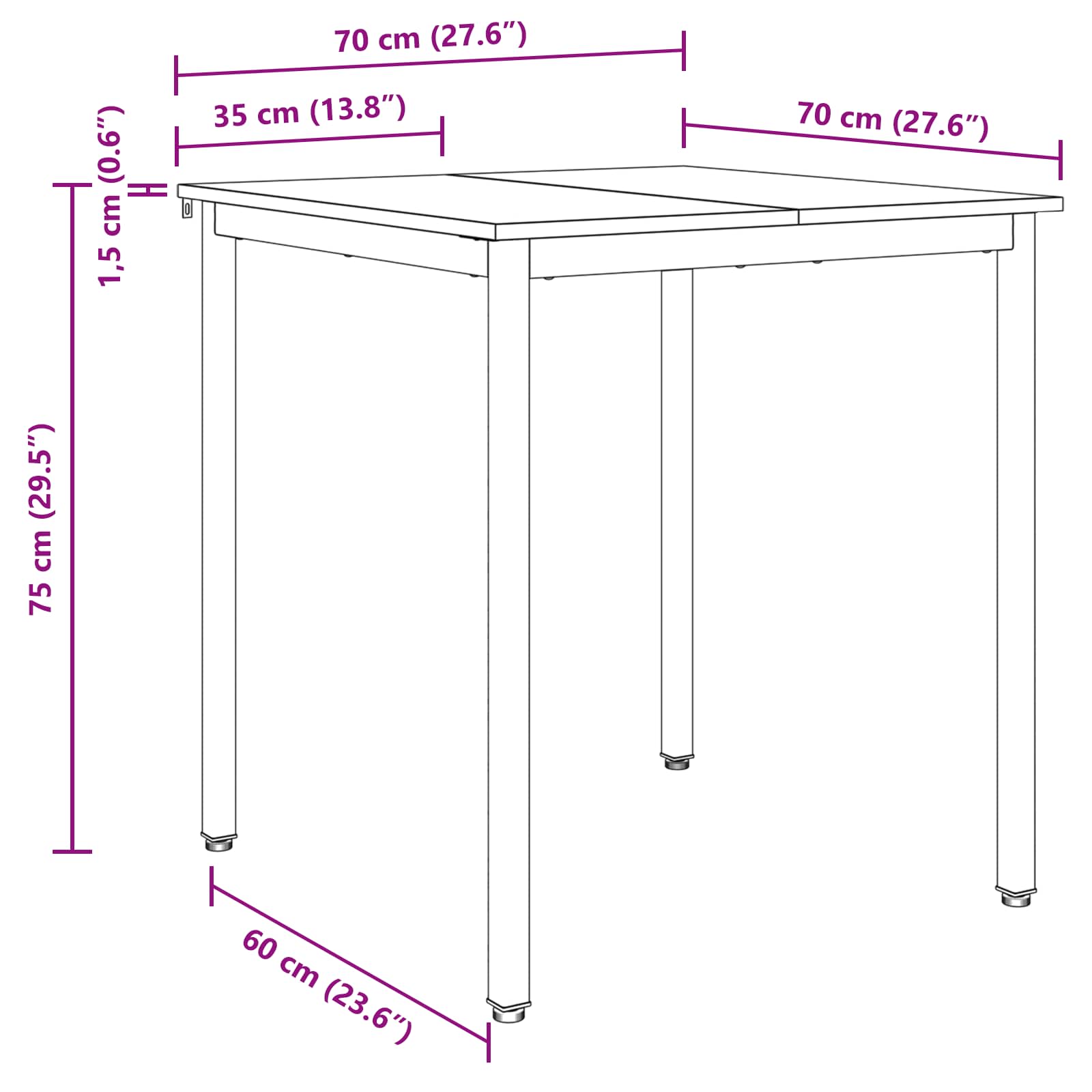 Tavoli da pranzo METALLO 892625