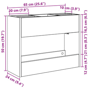 Supporto per Ombrellone Legno vecchio 65 x 24 x 50 cm 899429