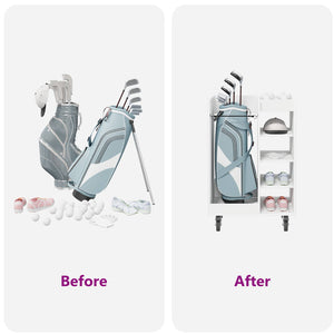 Armadio per Golf con ruota Tinta unita Bianco 65 x 45 x 98 cm 899447