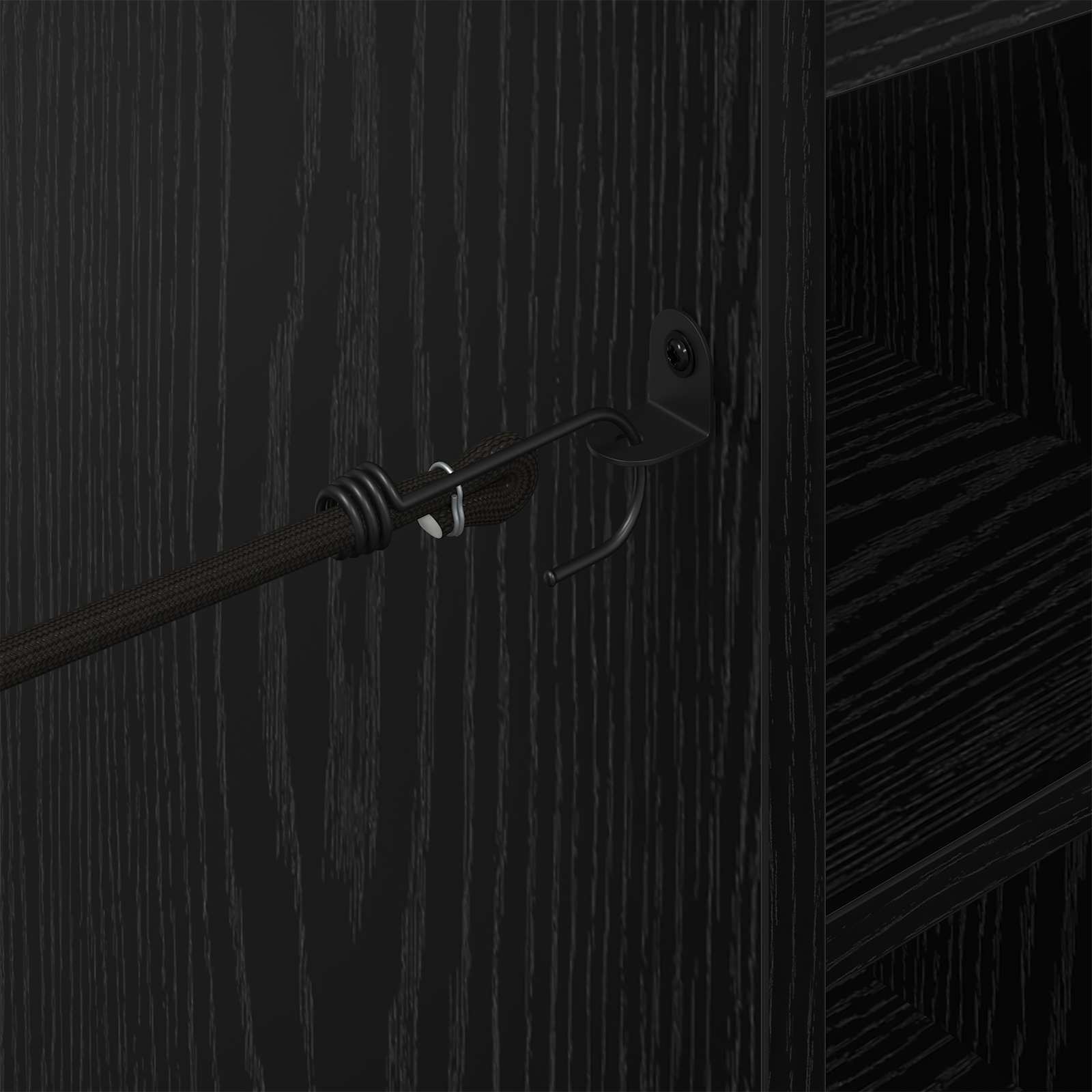 Armadio per Golf con ruota Rovere Nero 65 x 45 x 98 cm 899448