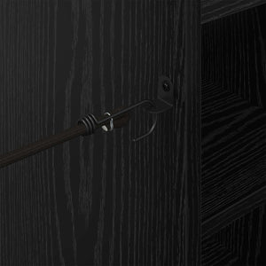 Armadio per Golf con ruota Rovere Nero 65 x 45 x 98 cm 899448