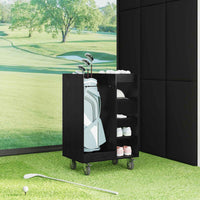 Armadio per Golf con ruota Rovere Nero 65 x 45 x 98 cm 899448