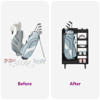 Armadio per Golf con ruota Rovere Nero 65 x 45 x 98 cm 899448