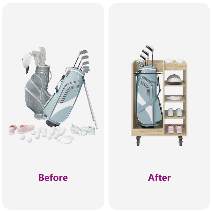 Armadio per Golf con ruota Rovere Sonoma 65 x 45 x 98 cm 899449