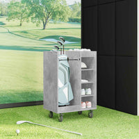 Armadio per Golf con ruota Grigio cemento 65 x 45 x 98 cm 899450