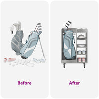 Armadio per Golf con ruota Grigio cemento 65 x 45 x 98 cm 899450