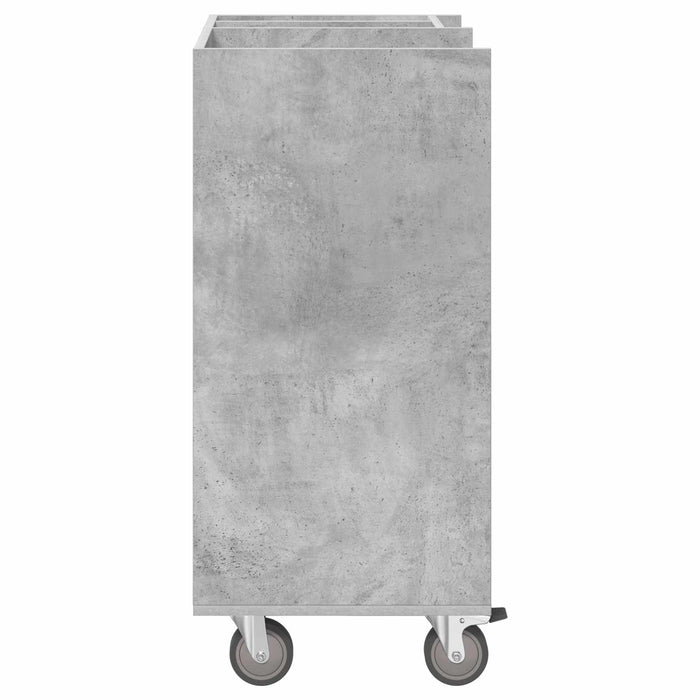 Armadio per Golf con ruota Grigio cemento 65 x 45 x 98 cm 899450