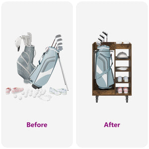 Armadio per Golf con ruota Rovere fumé 65 x 45 x 98 cm 899451