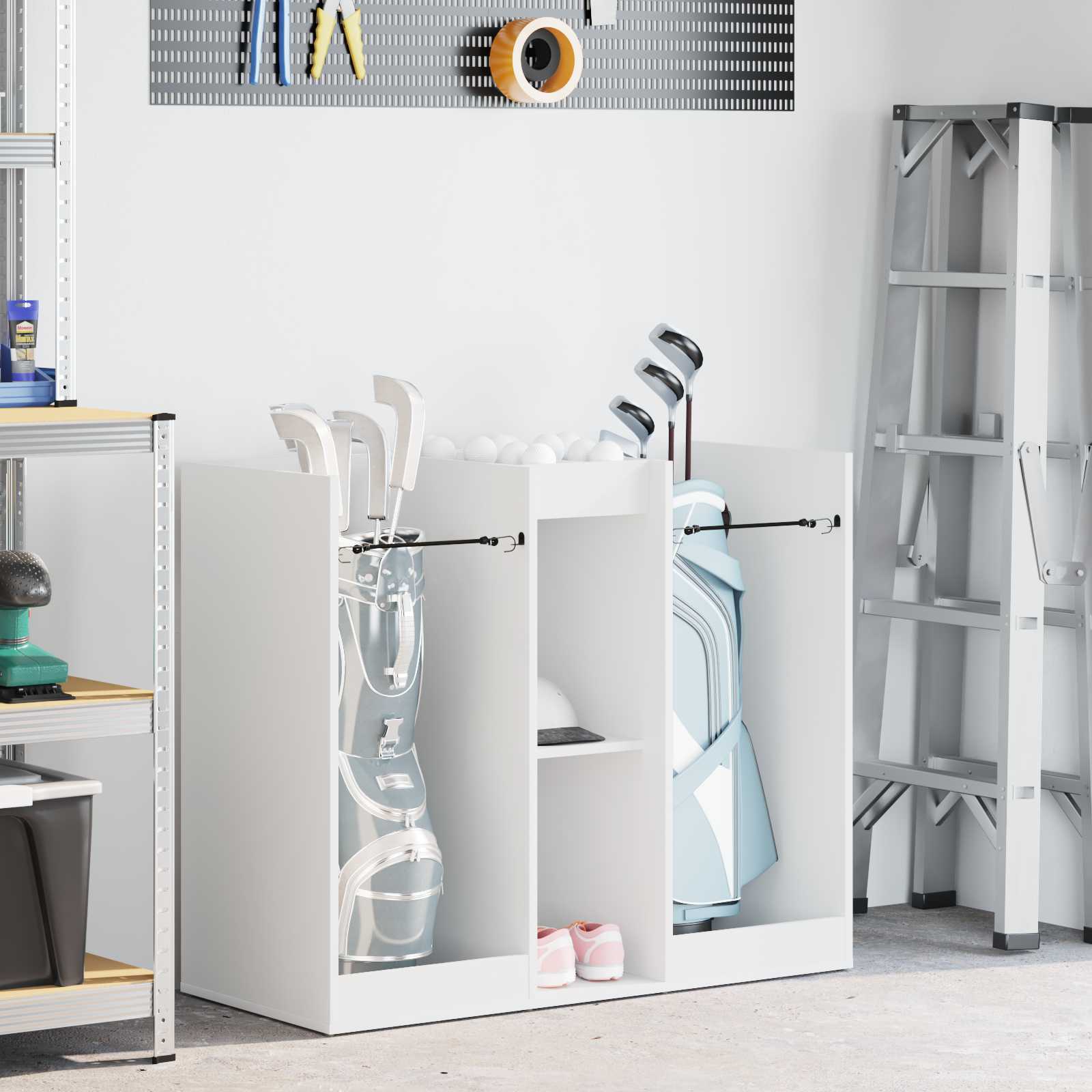 Armadio per Golf Tinta unita Bianco 102 x 45 x 85,5 cm 899455