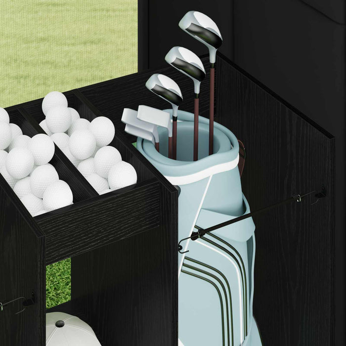 Armadio per Golf Tinta unita Rovere Nero 65 x 45 x 98 cm 899456