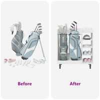 Armadio per Golf con ruota Tinta unita Bianco 90 x 45 x 98 cm 899463