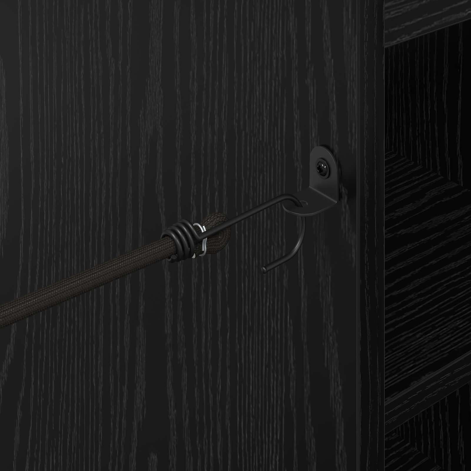 Armadio per Golf con ruota Rovere Nero 65 x 45 x 98 cm 899464