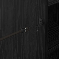 Armadio per Golf con ruota Rovere Nero 65 x 45 x 98 cm 899464