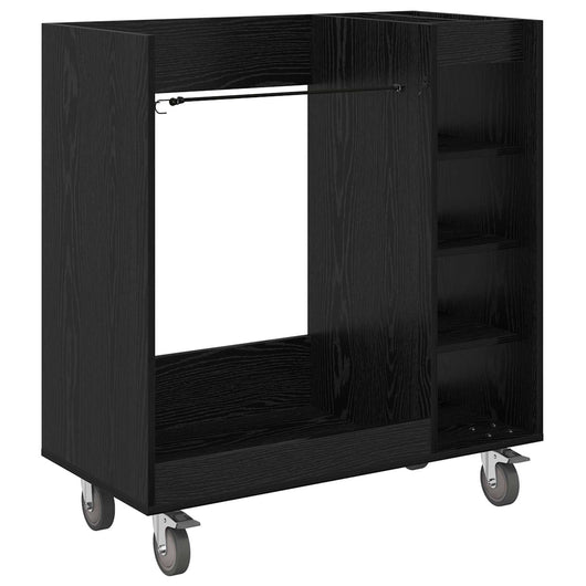 Armadio per Golf con ruota Rovere Nero 65 x 45 x 98 cm 899464