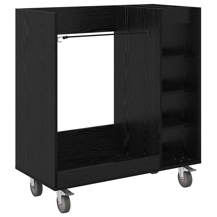 Armadio per Golf con ruota Rovere Nero 65 x 45 x 98 cm 899464