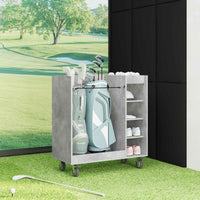 Armadio per Golf con ruota Grigio cemento 90 x 45 x 98 cm 899466