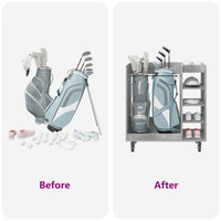 Armadio per Golf con ruota Grigio cemento 90 x 45 x 98 cm 899466