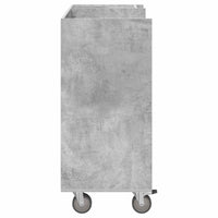 Armadio per Golf con ruota Grigio cemento 90 x 45 x 98 cm 899466