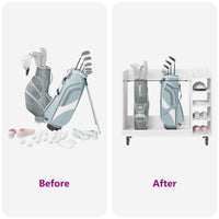 Armadio per Golf con ruota Tinta unita Bianco 120 x 45 x 98 cm 899471