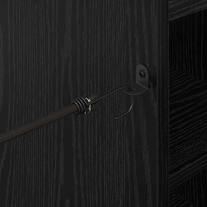 Armadio per Golf con ruota Rovere Nero 120 x 45 x 98 cm 899472