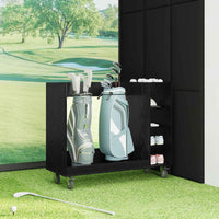 Armadio per Golf con ruota Rovere Nero 120 x 45 x 98 cm 899472