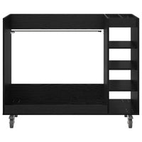 Armadio per Golf con ruota Rovere Nero 120 x 45 x 98 cm 899472