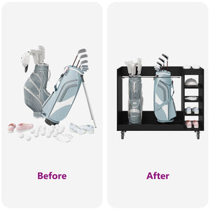 Armadio per Golf con ruota Rovere Nero 120 x 45 x 98 cm 899472