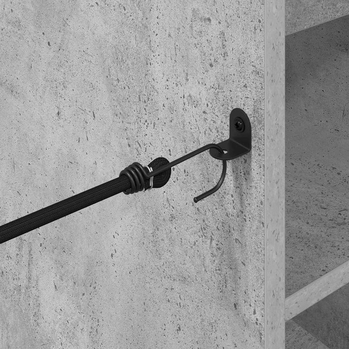 Armadio per Golf con ruota Grigio cemento 65 x 45 x 98 cm 899474