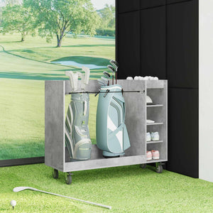 Armadio per Golf con ruota Grigio cemento 65 x 45 x 98 cm 899474