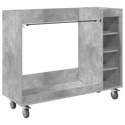 Armadio per Golf con ruota Grigio cemento 65 x 45 x 98 cm 899474