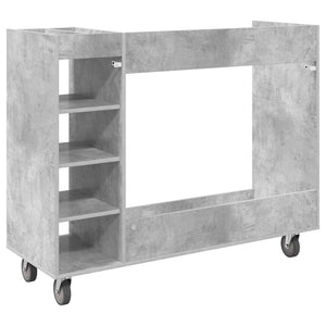 Armadio per Golf con ruota Grigio cemento 65 x 45 x 98 cm 899474