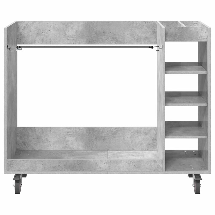 Armadio per Golf con ruota Grigio cemento 65 x 45 x 98 cm 899474