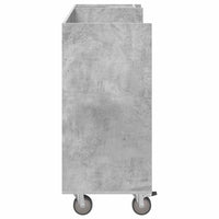 Armadio per Golf con ruota Grigio cemento 65 x 45 x 98 cm 899474