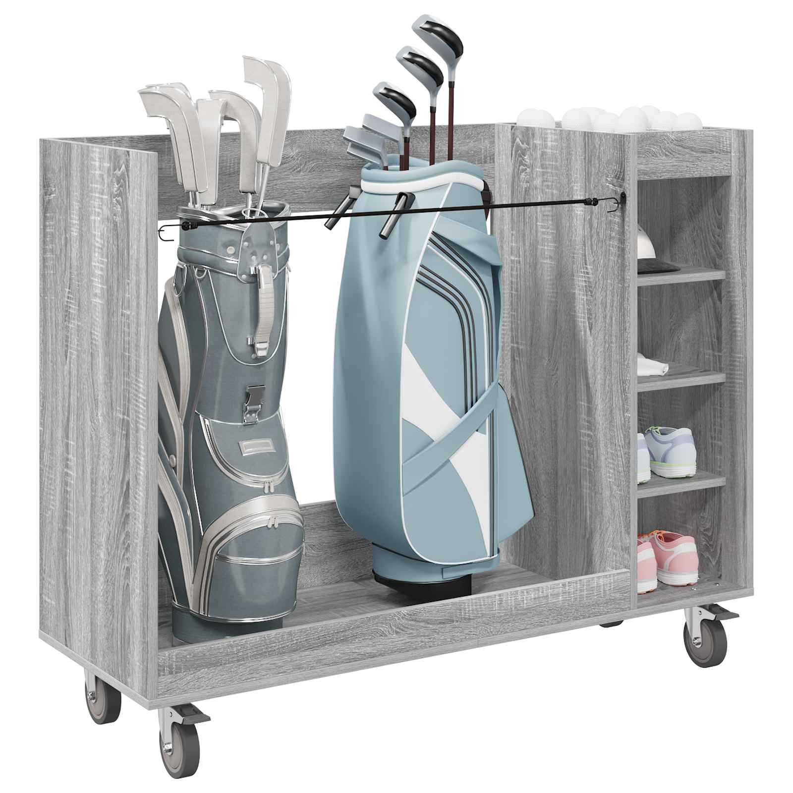 Armadio per Golf con ruota Grigio Sonoma 65 x 45 x 98 cm 899476