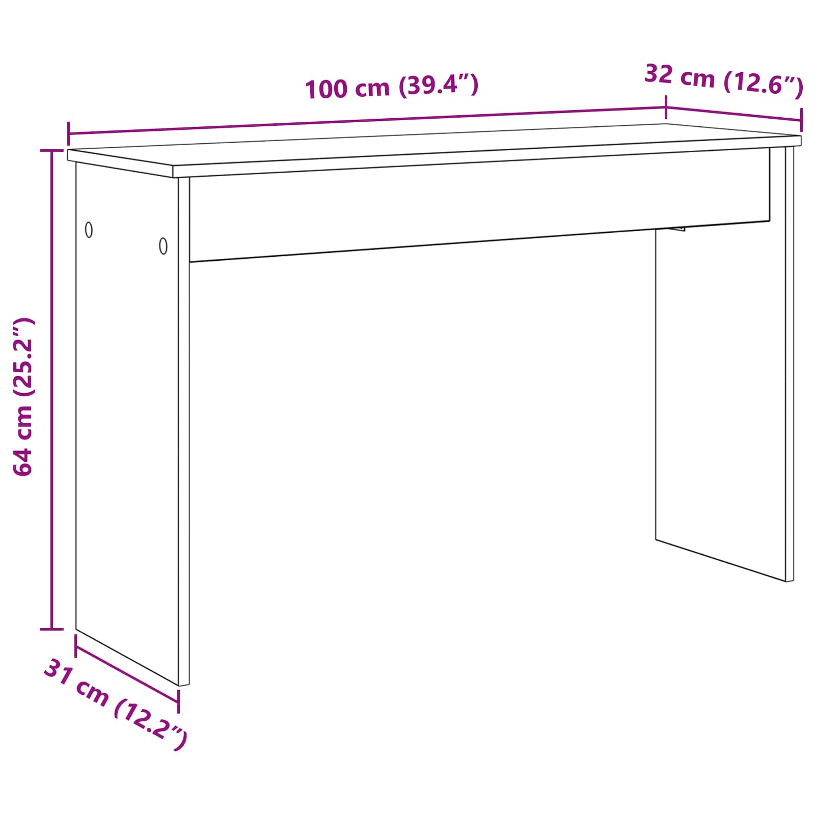 Supporto per Tastiera Legno vecchio 100 x 32 x 64 cm 899501