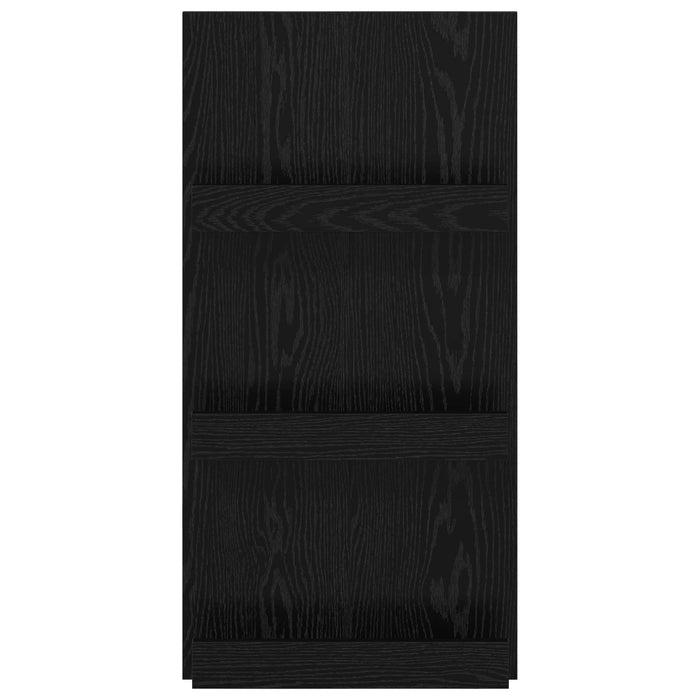 Scaffale per riviste Rovere Nero 51 x 11 x 102 cm 899504